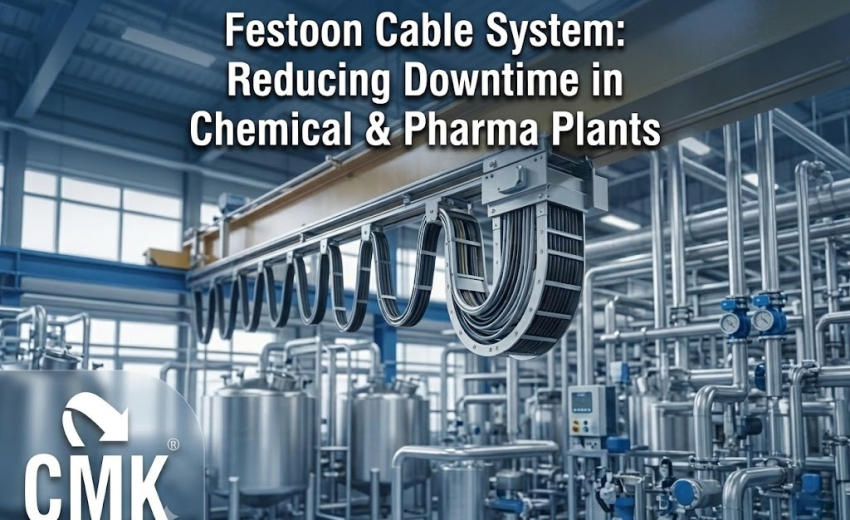 Festoon Cable System: Reducing Downtime in Chemical & Pharma Plants