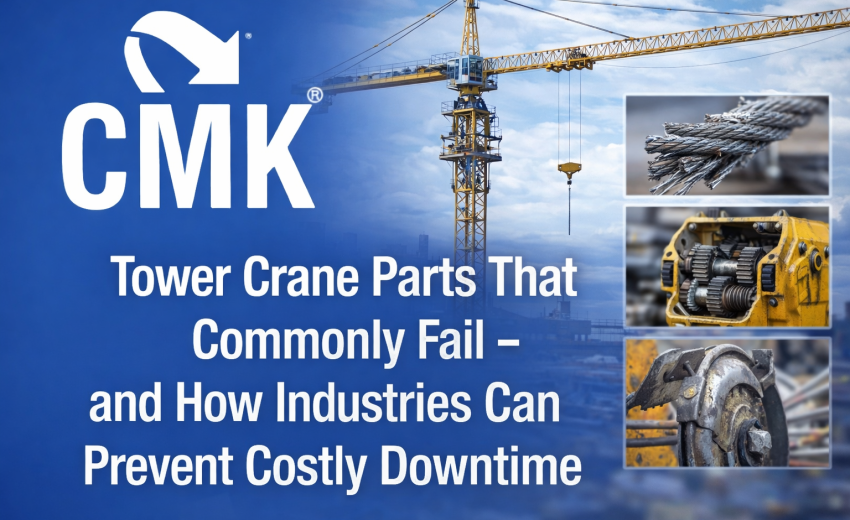Tower Crane Parts That Commonly Fail – and How Industries Can Prevent Costly Downtime